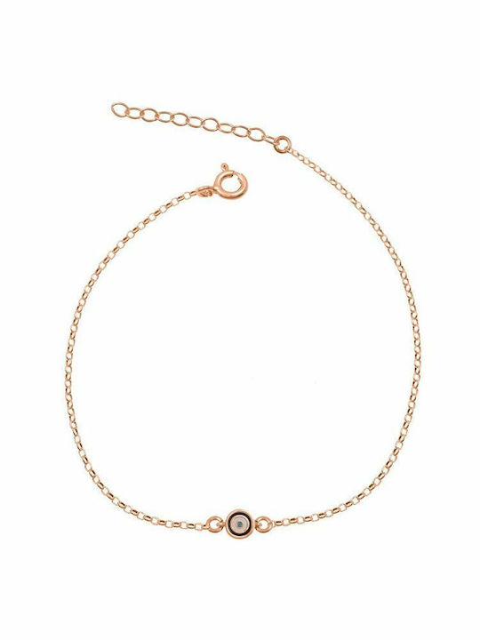 Amor Amor Bracelet with design Eye made of Silver Gold Plated