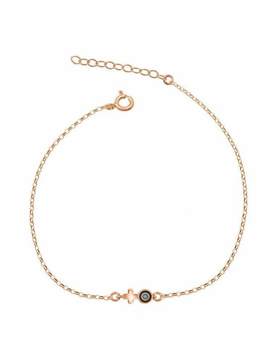 Amor Amor Bracelet with design Eye made of Silver Gold Plated