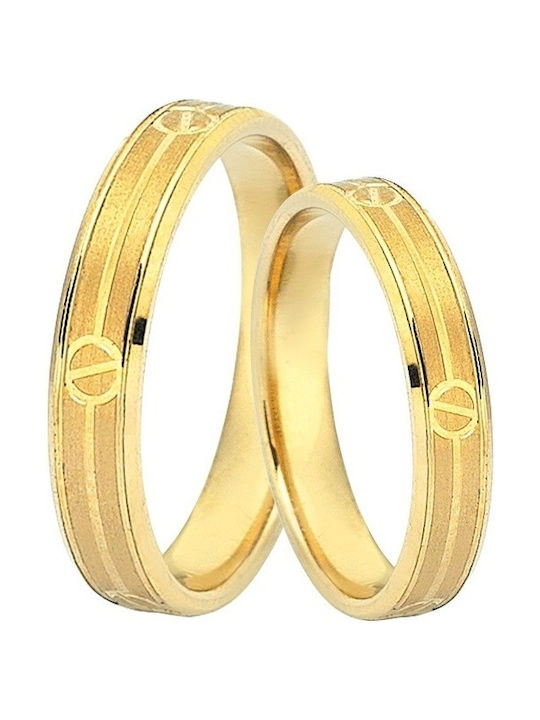 DekaGold Ehering-Set aus Gelb Gold