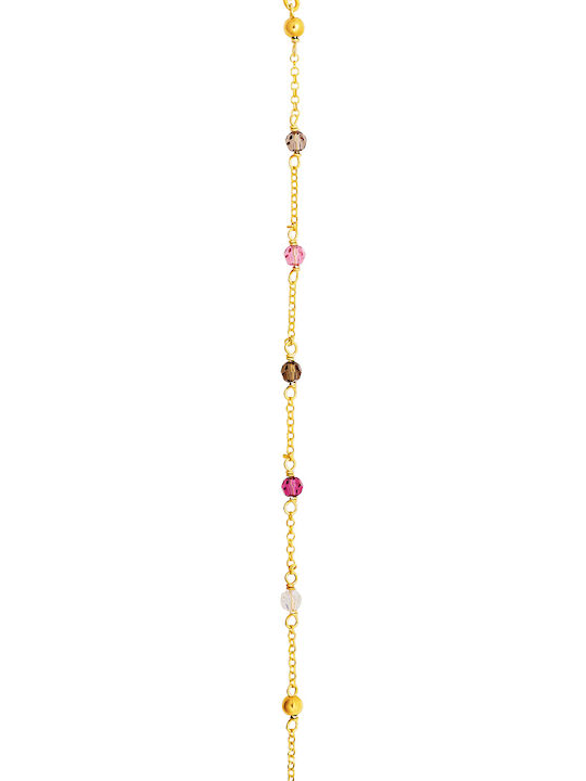 JewelStories Γυναικείο Βραχιόλι Αλυσίδα από Ασήμι Επιχρυσωμένο
