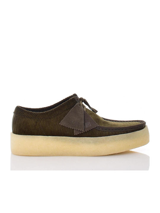 Clarks Wallabee Ανδρικά Μοκασίνια σε Πράσινο Χρώμα