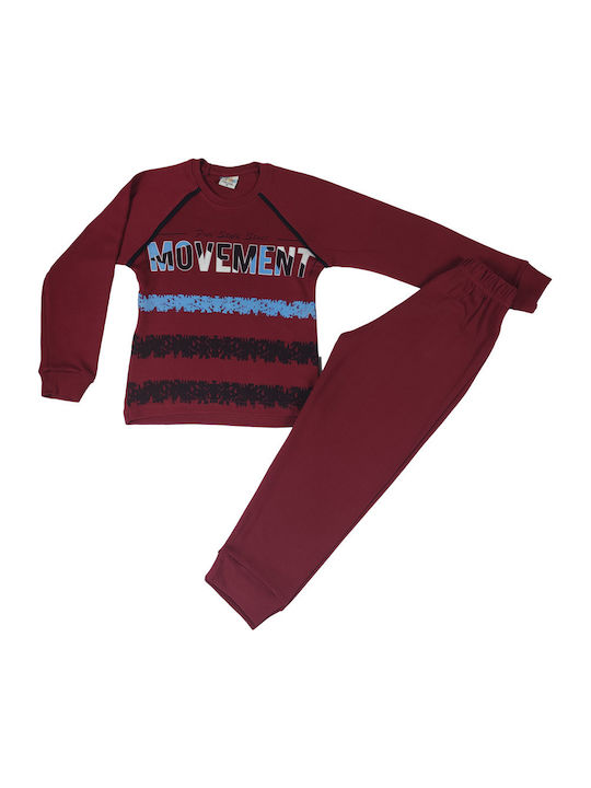 Bonito Kids' Pajamas Winter burgundy Movement