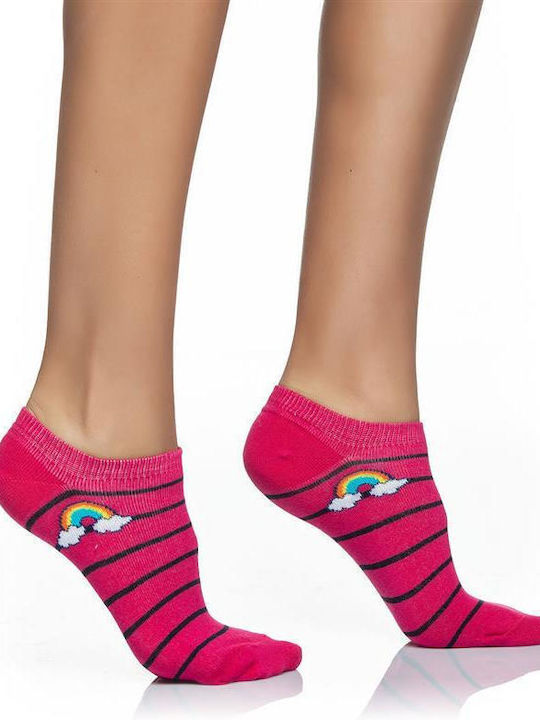 Inizio Patterned Socks Pink