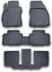 Novline Set of Front and Rear Mats 4pcs Tray Type for Mazda 5 Black