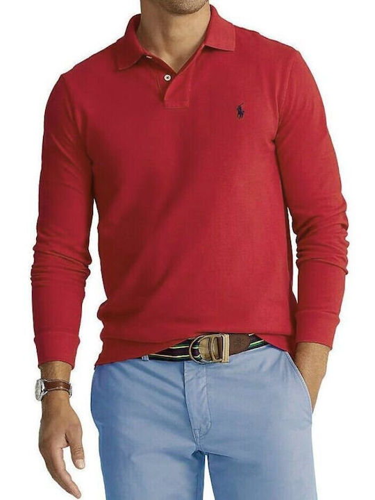 Ralph Lauren Men's Long Sleeve Blouse Polo RED