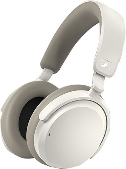 Sennheiser Accentum Ασύρματα / Ενσύρματα Over Ear Ακουστικά με 50 ώρες Λειτουργίας και Quick Charge Λευκά