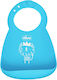 Chicco Waterproof Bib Plastic with Pocket Sky Blue for 6 m+