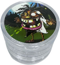 Τριφτησ-grinder Πλαστικος 55 Χ 35mm 4 Θεσεων Διαφορα Σχεδια Διαφανος