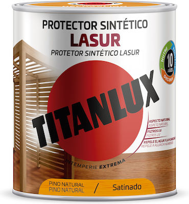 Titanlux Lasur Βερνίκι Εμποτισμού Νερού Φυσικό Σατινέ 750ml