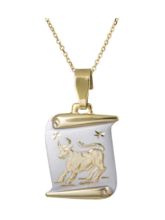 Necklace Zodiac Sign from Gold 14K