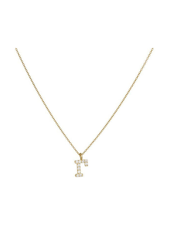 Colier Monogramă din Aur 14K