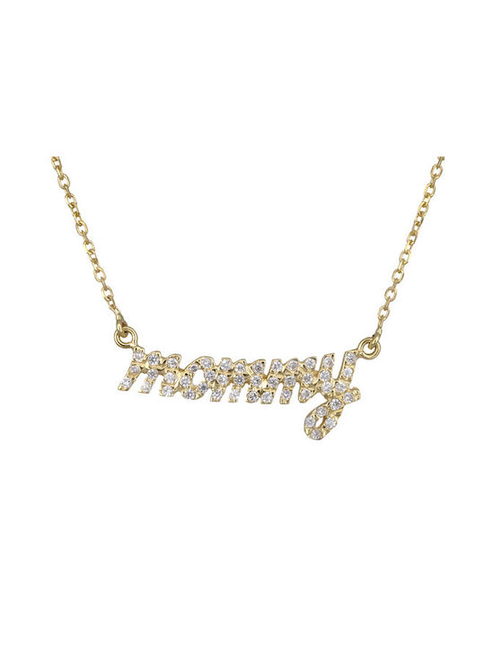 Necklace Mum from Gold 14K