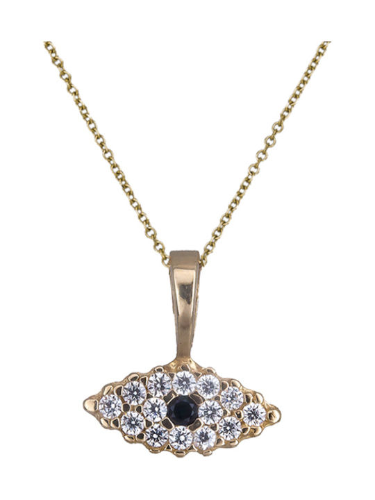 Necklace Eye from Gold 14K