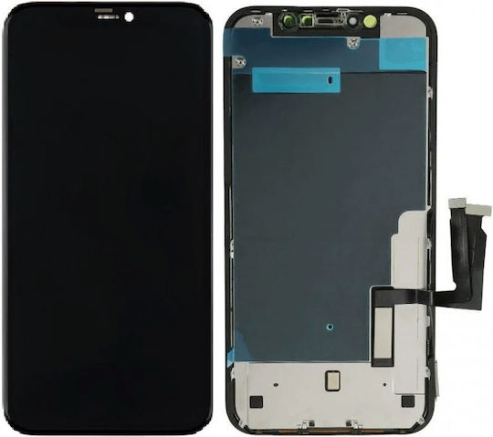 O ecran Jk Incell Lcd cu Mecanism Tactil pentru iPhone XR (Negru)