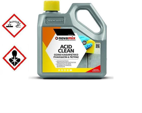 Novamix Acid Clean Profesional Curățitor de Reziduuri de Ciment Potrivit pentru Beton 1x1lt