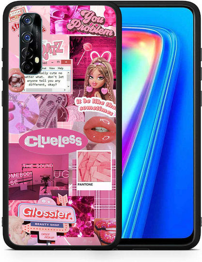 Smartfits Pink Love Задна корица Розов (Realme 7)