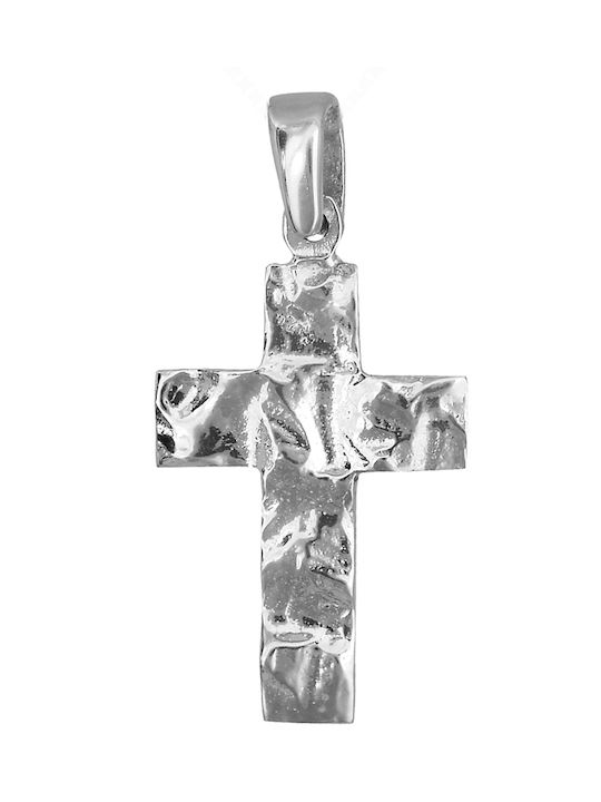 White Gold Cross 14K