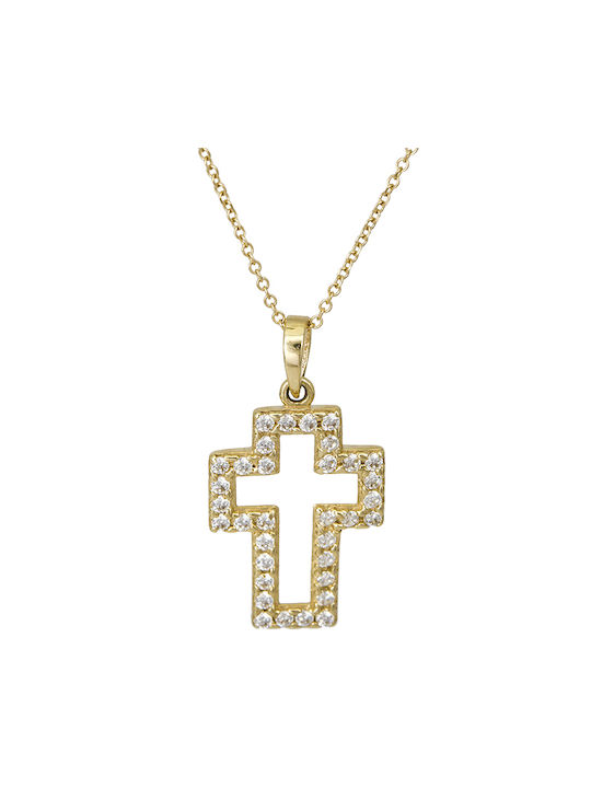 Femeiesc Aur Cruce 14K