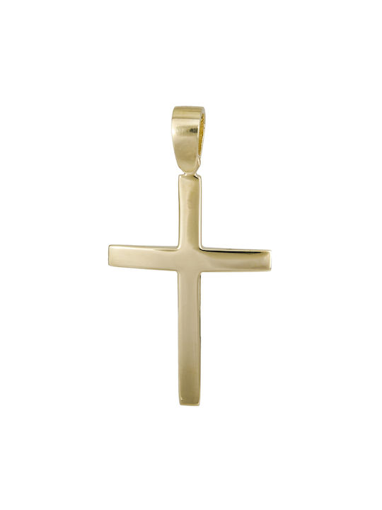 Herren Gold Kreuz 14K Αντρικός