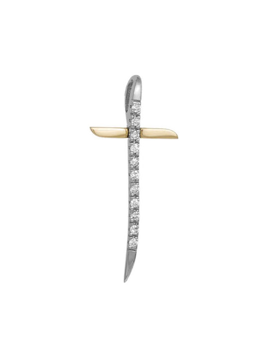 Damen Gold Kreuz 14K