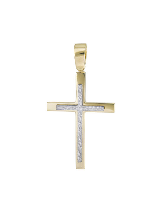 Herren Gold Kreuz 14K Αντρικός