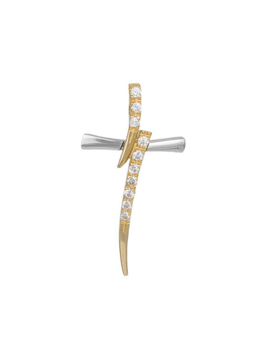 Damen Gold Kreuz 14K