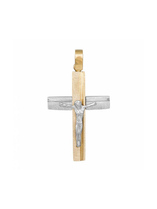 Herren Gold Kreuz 14K