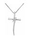 Women's Gold Cross 9K with Chain