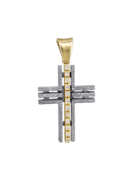 Damen Gold Kreuz 18K