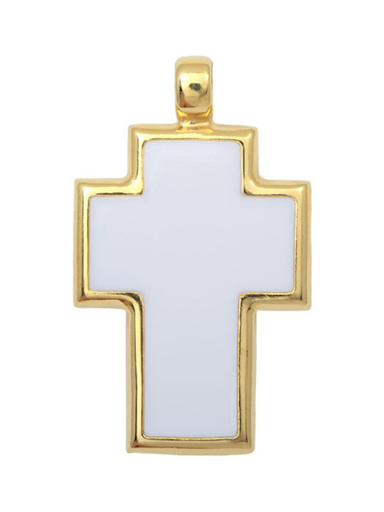 Cross from Gold Plated Silver