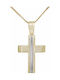 Herren Gold Kreuz 9K mit Kette