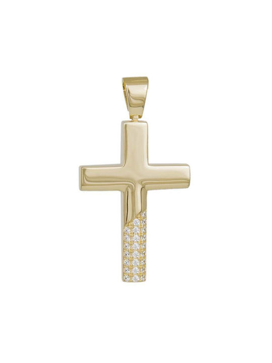 Damen Gold Kreuz 14K