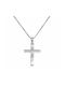 Women's White Gold Cross 14K with Chain