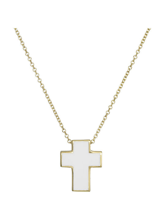 Gold Kreuz 14K mit Kette