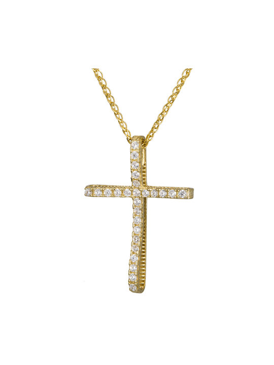 Femeiesc Aur Cruce 14K