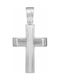 Men's White Gold Cross 9K