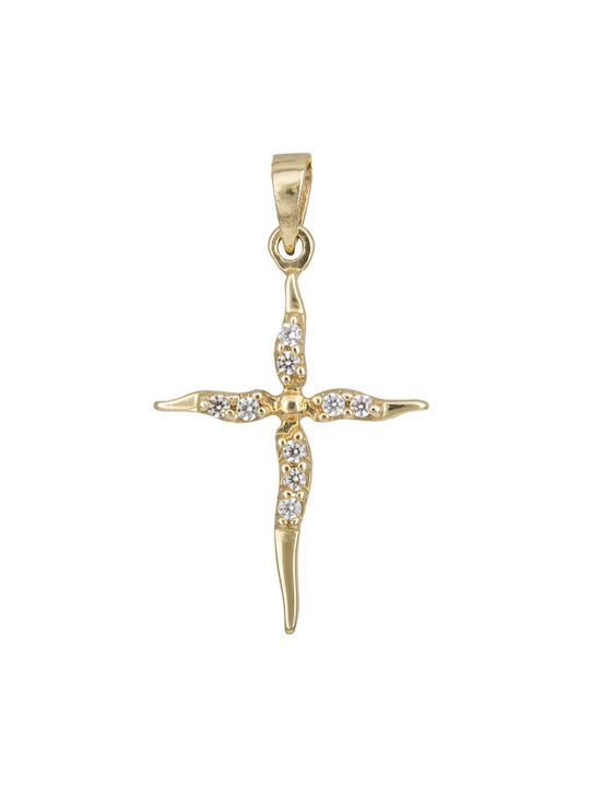 Femeiesc Aur Cruce 14K