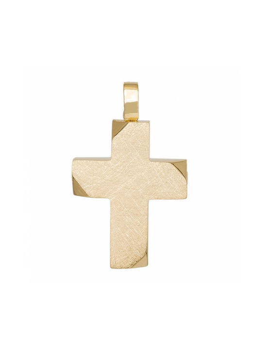 Herren Gold Kreuz 14K