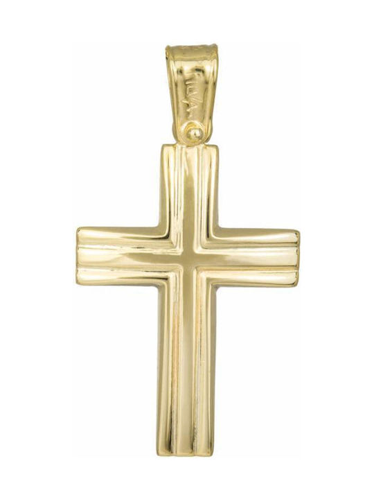 Herren Gold Kreuz 14K Αντρικός