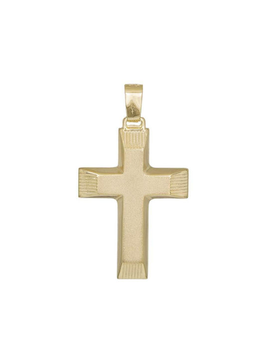 Herren Gold Kreuz 14K