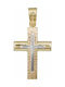 Herren Gold Kreuz 14K