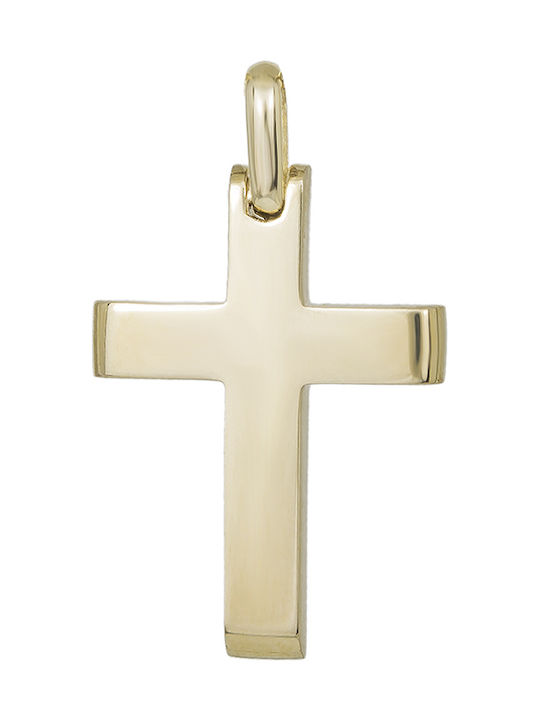 Herren Gold Kreuz 14K