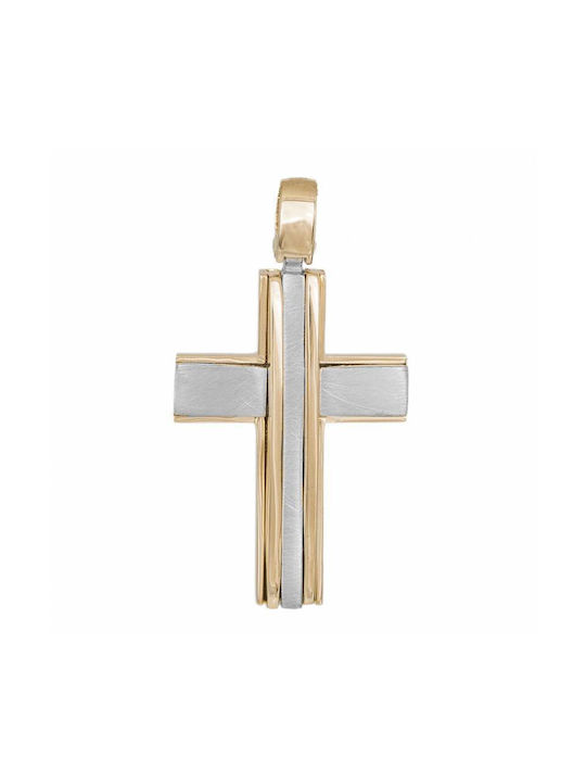 Herren Gold Kreuz 14K