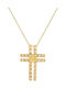 Damen Gold Kreuz 14K