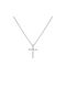 Women's White Gold Cross 14K