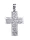 Women's White Gold Cross 9K