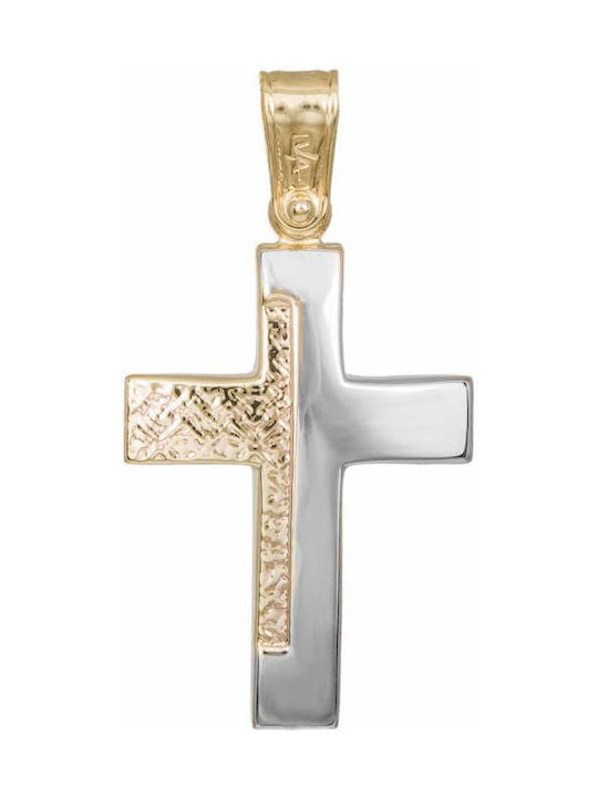 Herren Gold Kreuz 14K