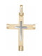 Herren Gold Kreuz 14K