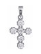 Women's White Gold Cross 14K