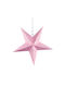 Christmas Decorative Pendant Star Paper Pink 40x40x40cm